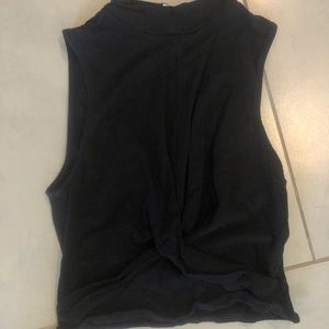 Free People high neck sleeveless shirt